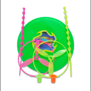 JUEGO FRISBEE + 2 HELICES VOLADORAS